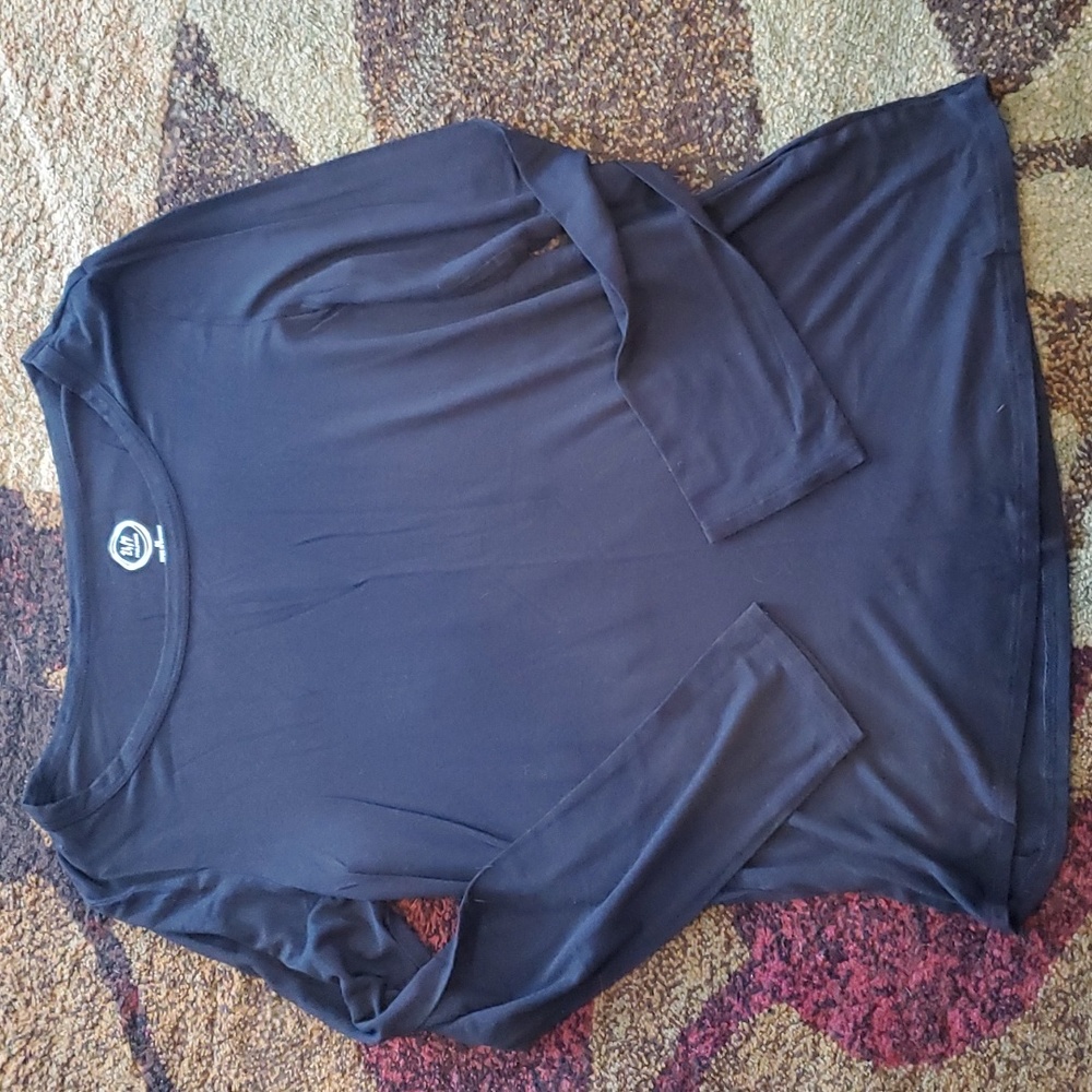 Maurices,  women's long sleeve, black tee, size medium